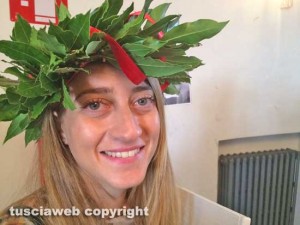 La neo dottoressa Michela Pilli