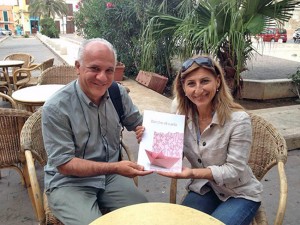 Bengasi Battisti a Lampedusa con il sindaco dell'isola