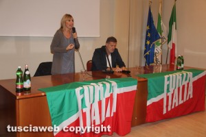Alessandra Mussolini con Claudio Ubertini