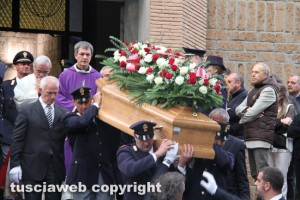 Viterbo - I funerali del poliziotto Marco Storti