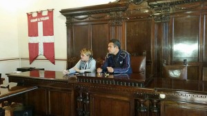 Liberati e Nicolosi alla presentazione dell'incontro-dibattito di FdI