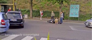 Viterbo - L'incidente in via Vicenza