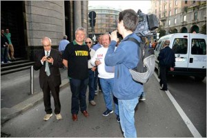 Lega Federalista alla manifestazione della Lega Nord a Milano