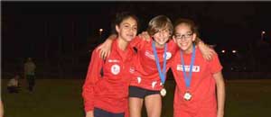 La squadra delle ragazze a Ostia