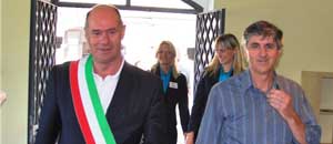 Tarquinia - Il sindaco Mazzola e l'assessore Celli