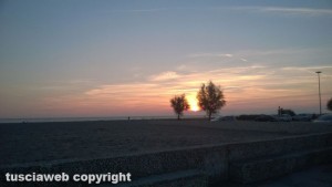 Tramonto a Montalto di Castro