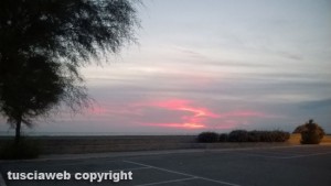 Tramonto a Montalto di Castro