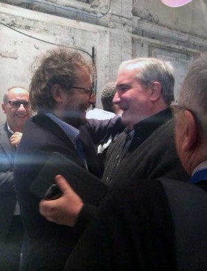 Fioroni alla Leopolda con il sottosegretario alla presidenza del consiglio Luca Iotti