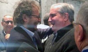 Fioroni alla Leopolda con il sottosegretario alla presidenza del consiglio Luca Iotti