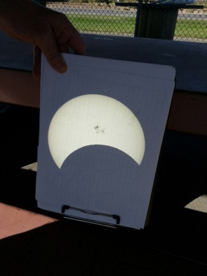 Il sole coperto dalla luna