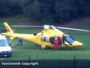 Sutri - Il 53enne soccorso dal'eliambulanza