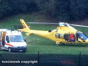 Sutri - Il 53enne soccorso dal'eliambulanza