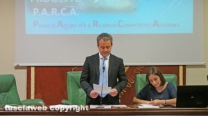 Viterbo - L'intervento del presidente di Talete Stefano Bonori all'assemlea dei soci