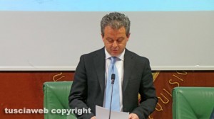 Viterbo - L'intervento del presidente di Talete Stefano Bonori all'assemlea dei soci