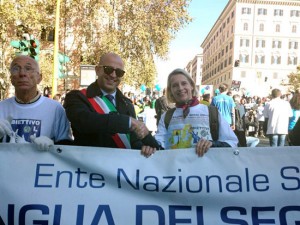 Marco Ciorba con Helga Stevens