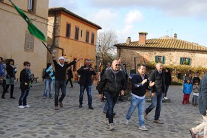 I Nasi rossi a Monteriggioni