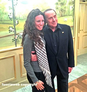 Antonella Sberna con Silvio Berlusconi