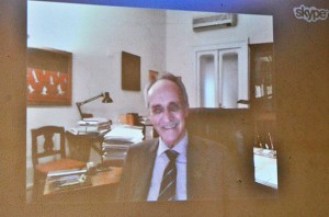Pietro Ichino in collegamento via Skype