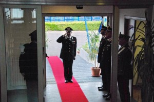 Il generale Agovino in visita al comando provinciale di Viterbo 