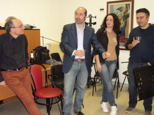 Fabrizio Bastianini al lavoro