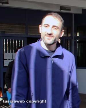 Ervin Di Maulo all'uscita del tribunale