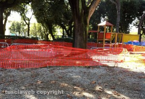 Viterbo - Lavori in corso a Prato Giardino