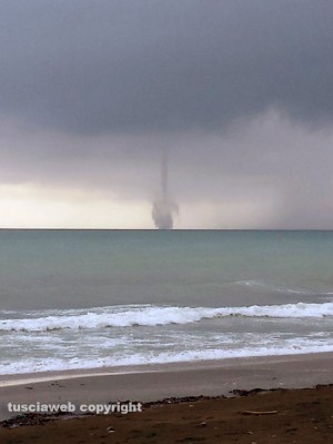 Tromba d'aria tra Santa Marinella e Cerveteri