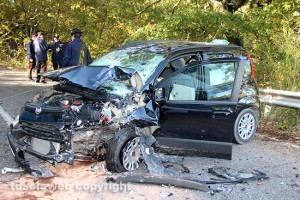 Caprarola - Bus contro auto sulla Cimina
