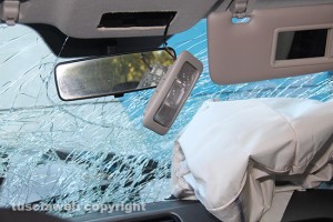 Caprarola - Bus contro auto sulla Cimina