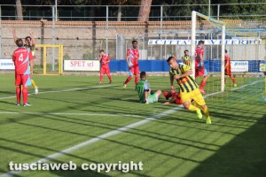 Uno dei gol della Viterbese