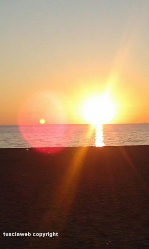Tramonto a Tarquinia