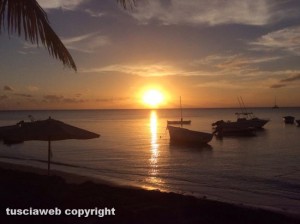 Tramonto alle Mauritius