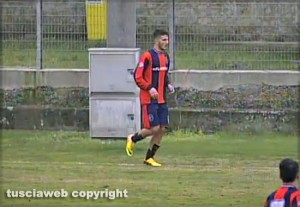 Un'azione del match della Flaminia contro Foligno 