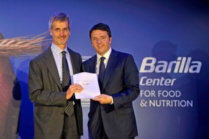 Renzi a Parma nella sede della Barilla per il protocollo di Milano 