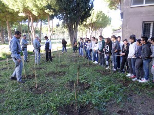 Tarquinia - La festa dell'albero all'Iis Cardarelli