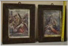 I reperti e opere recuperati dai carabinieri della stazione Roma-Monte Mario