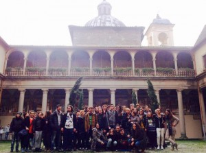 Viterbo - Studenti al complesso agostiniano della SS. Trinità