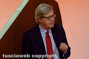 Vittorio Sgarbi a Virus