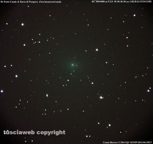 La cometa Borisov vicina alla stella Polare