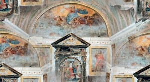 L'affresco della Madonna assisa con bambino