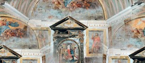 L'affresco della Madonna assisa con bambino