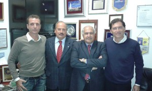 Da sinistra Tozzi, Gasbarri, Carbonari, Palanca