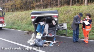 L'incidente sulla Cimina 