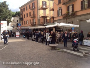 Folla a piazza della Rocca per il Mercato di Forte dei Marmi