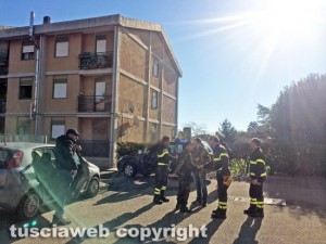 Ronciglione - Operazione Mamuthones - Sopralluogo di carabinieri e vigili del fuoco