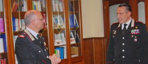 Il generale Agovino con il colonnello Mauro Conte al comando provinciale