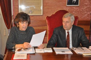 La firma del protocollo in Comune