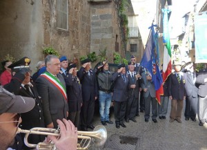 La cerimonia per i Caduti e per san Martino a Blera