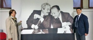 Viterbo - Il pannello con Falcone e Borsellino consegnato al carcere di Mammagialla