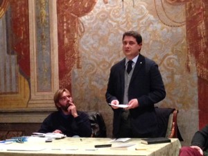 Il deputato Alessandro Mazzoli all'iniziativa sul tesseramento Pd